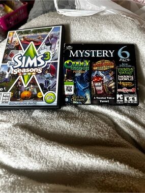 Origins The Sims 3 Seasons & Mystery 6-Pack PC Games -used-good conditions
